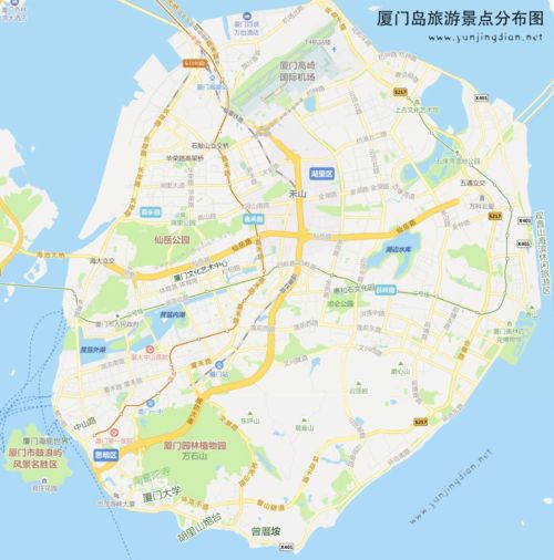 厦门市旅游地图攻略图表