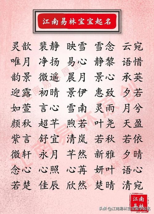 李姓好听稀少的女孩名字(李姓女孩取名文雅大气的名字)