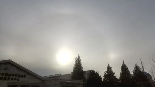 北京天空出现三个太阳