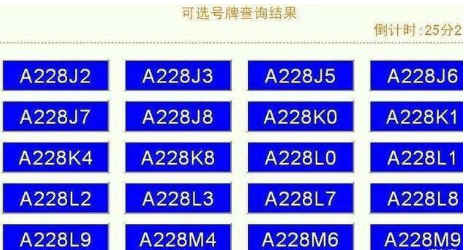 福州黄牌新车选号攻略