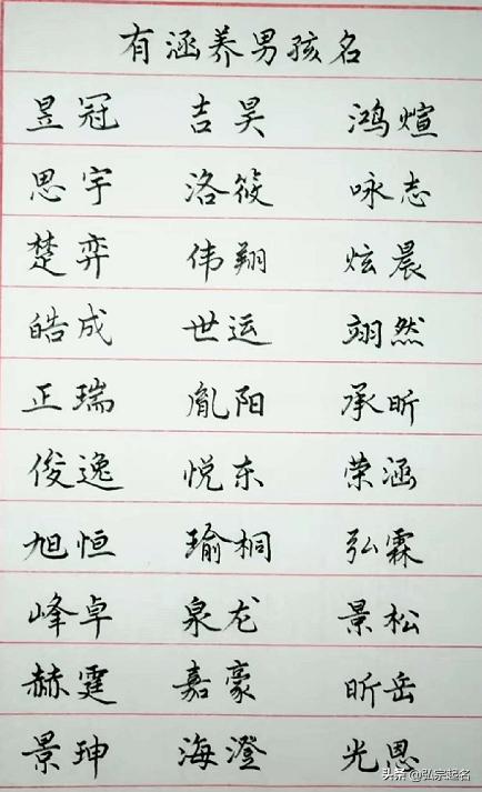 给男孩起名怎么起名大全