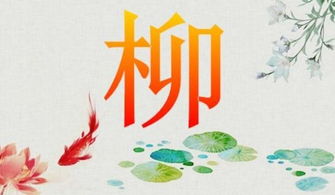柳起名三个字怎么起