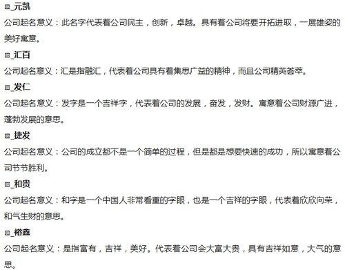 公司起名经历怎么写