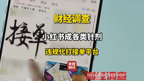 央视：小红书成针剂违规代打接单平台(小红书 接单)